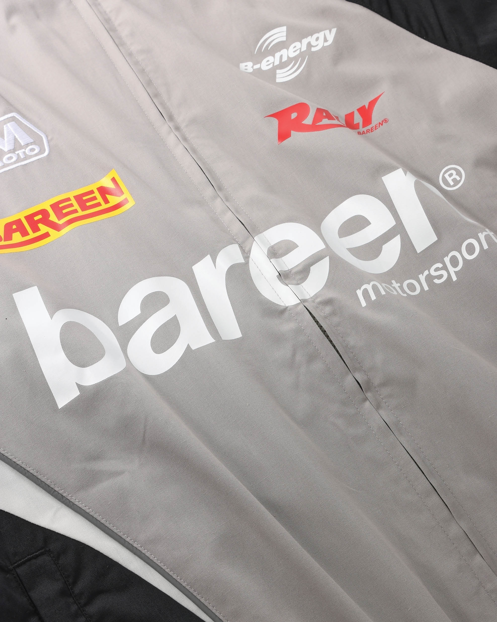 Bareen Oversize Track Jacket Ghost Grey