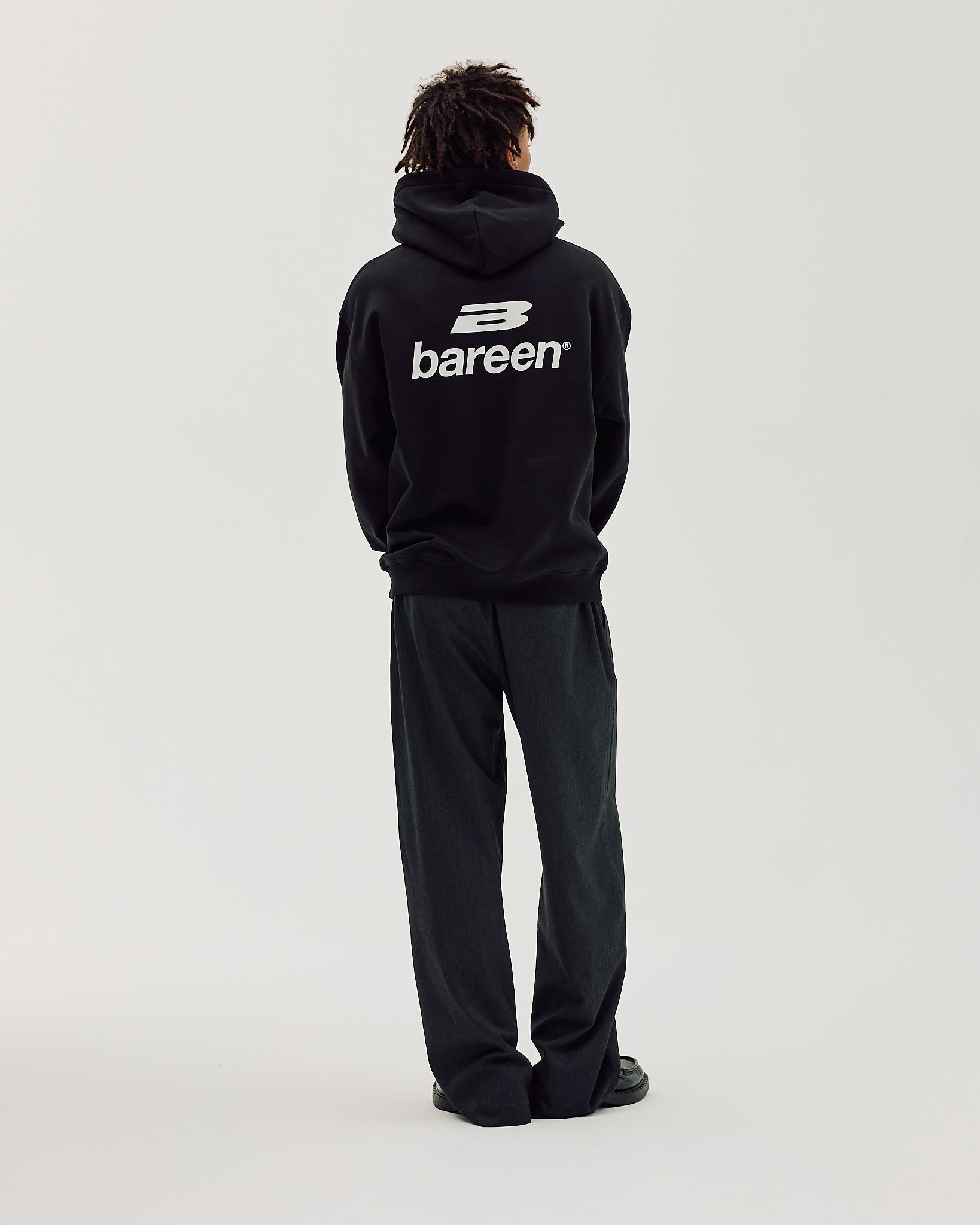 Bareen Oversized Hoodie Logo Black