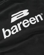 Bareen Oversized Zip Hoodie Logo Black