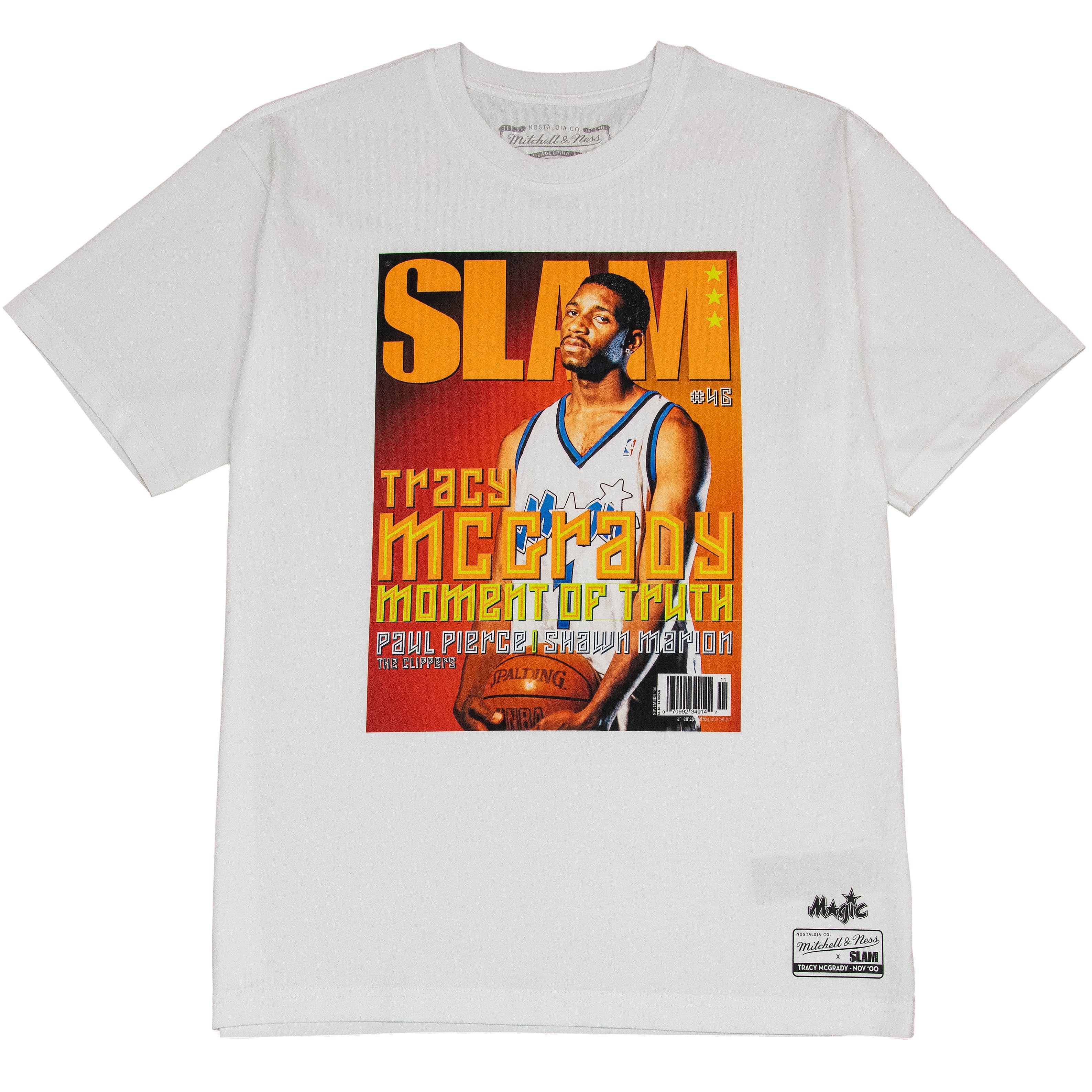 Mitchell And Ness Boxy Slam Tee Tracy Mcgrady  Orlando Magic -White