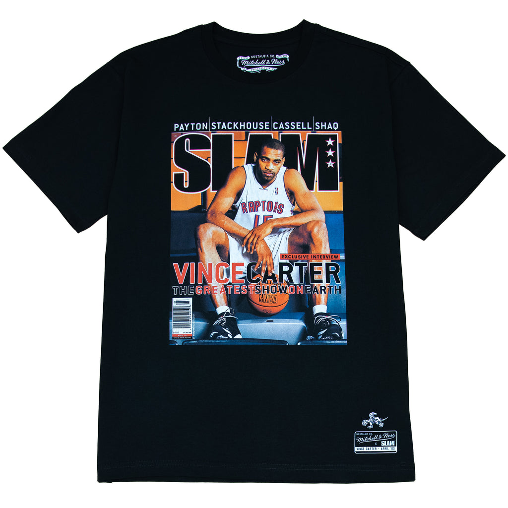 Mitchell And Ness Boxy Slam Tee Vince Carter - Toronto Raptors - Black