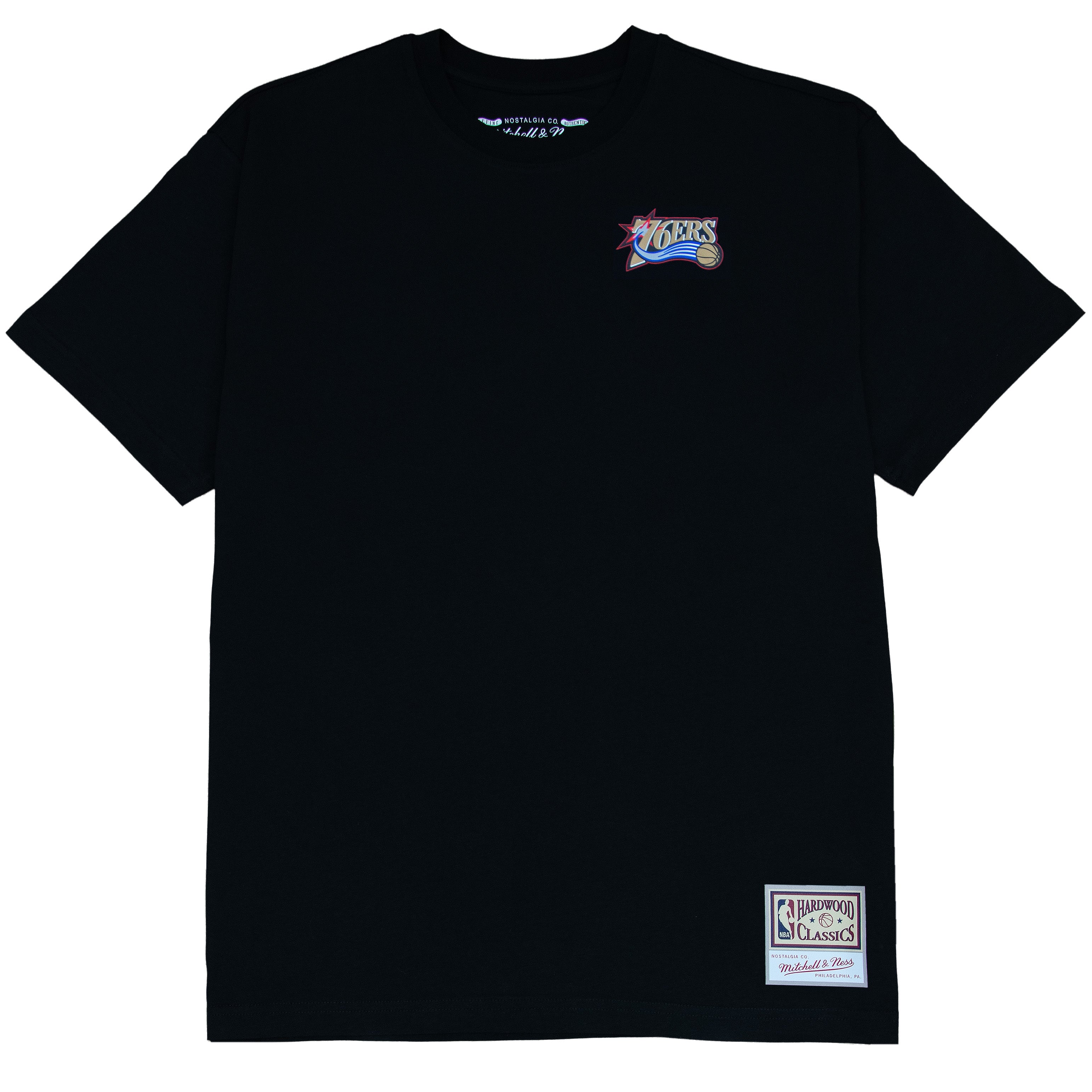Mitchell And Ness Face Boxy Tee Allen Iverson - P. 76ers- Black