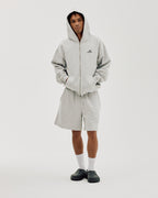 Bareen Sweat Shorts Logo Cloudy Grey