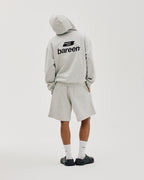 Bareen Sweat Shorts Logo Cloudy Grey