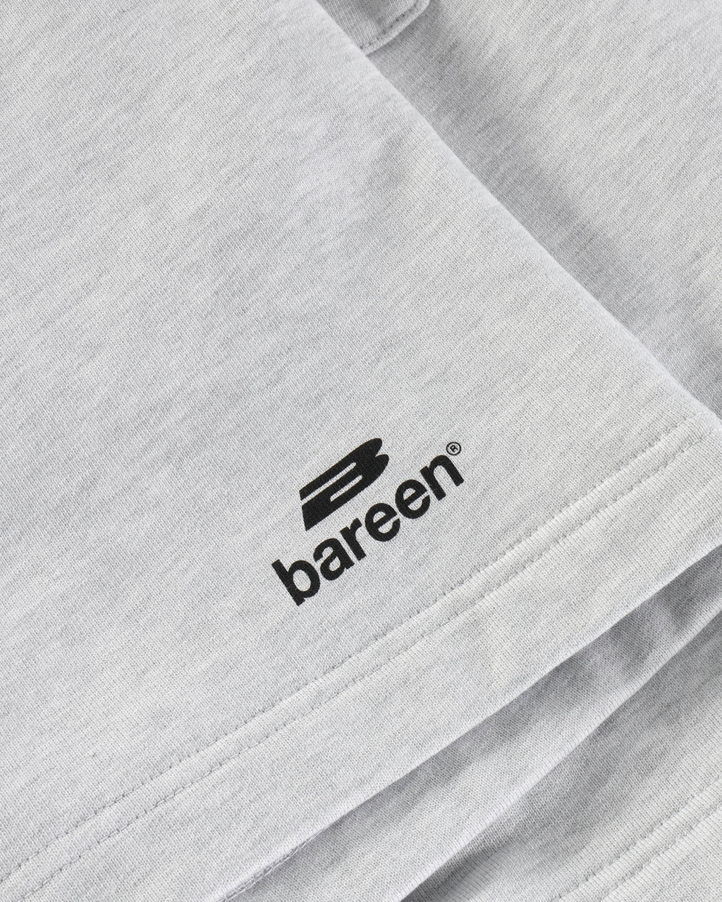 Bareen Sweat Shorts Logo Cloudy Grey
