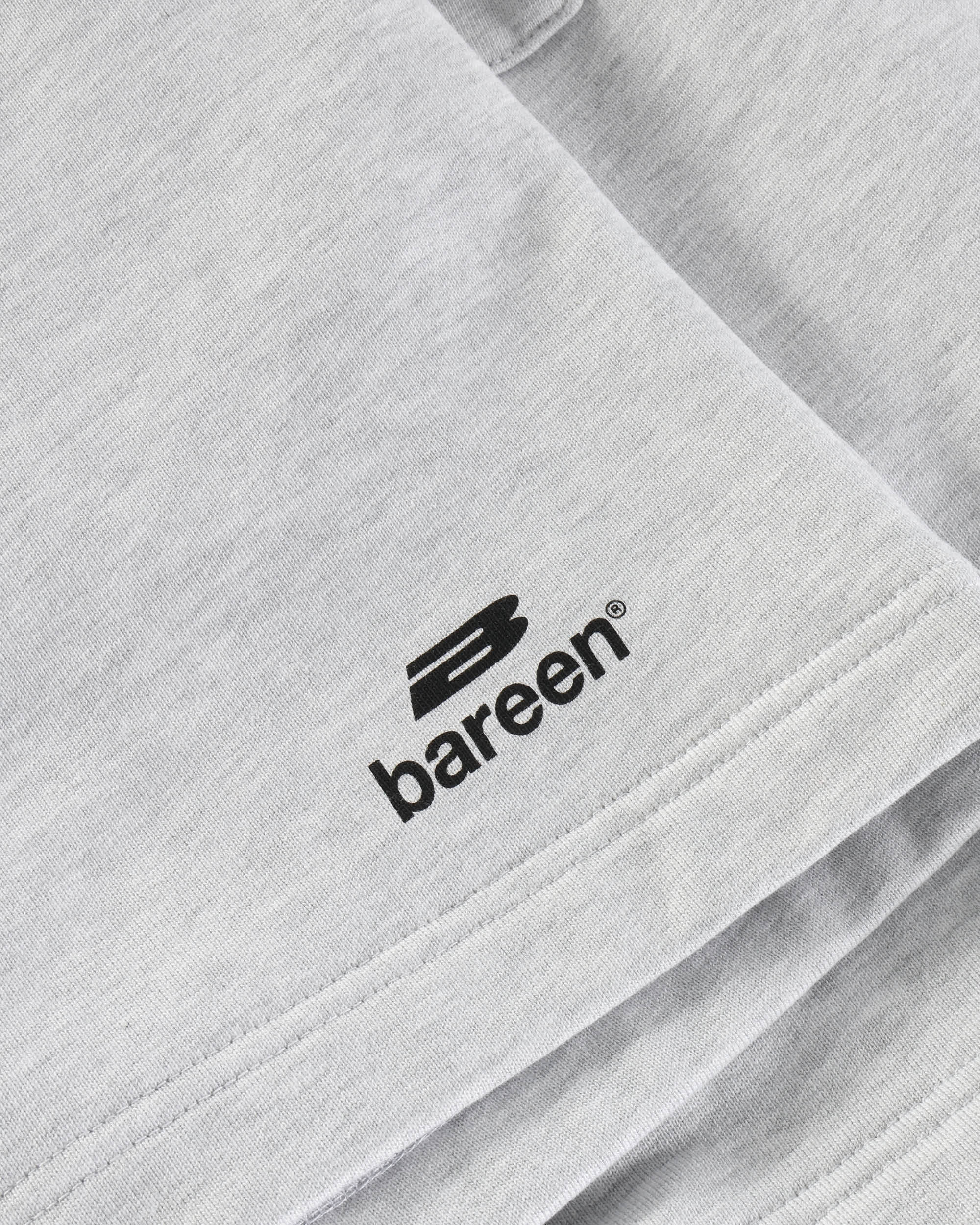 Bareen Sweat Shorts Logo Cloudy Grey