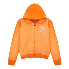 LUKAMACHAIN  Distressed Zip Hoodie Orange (limited edition)