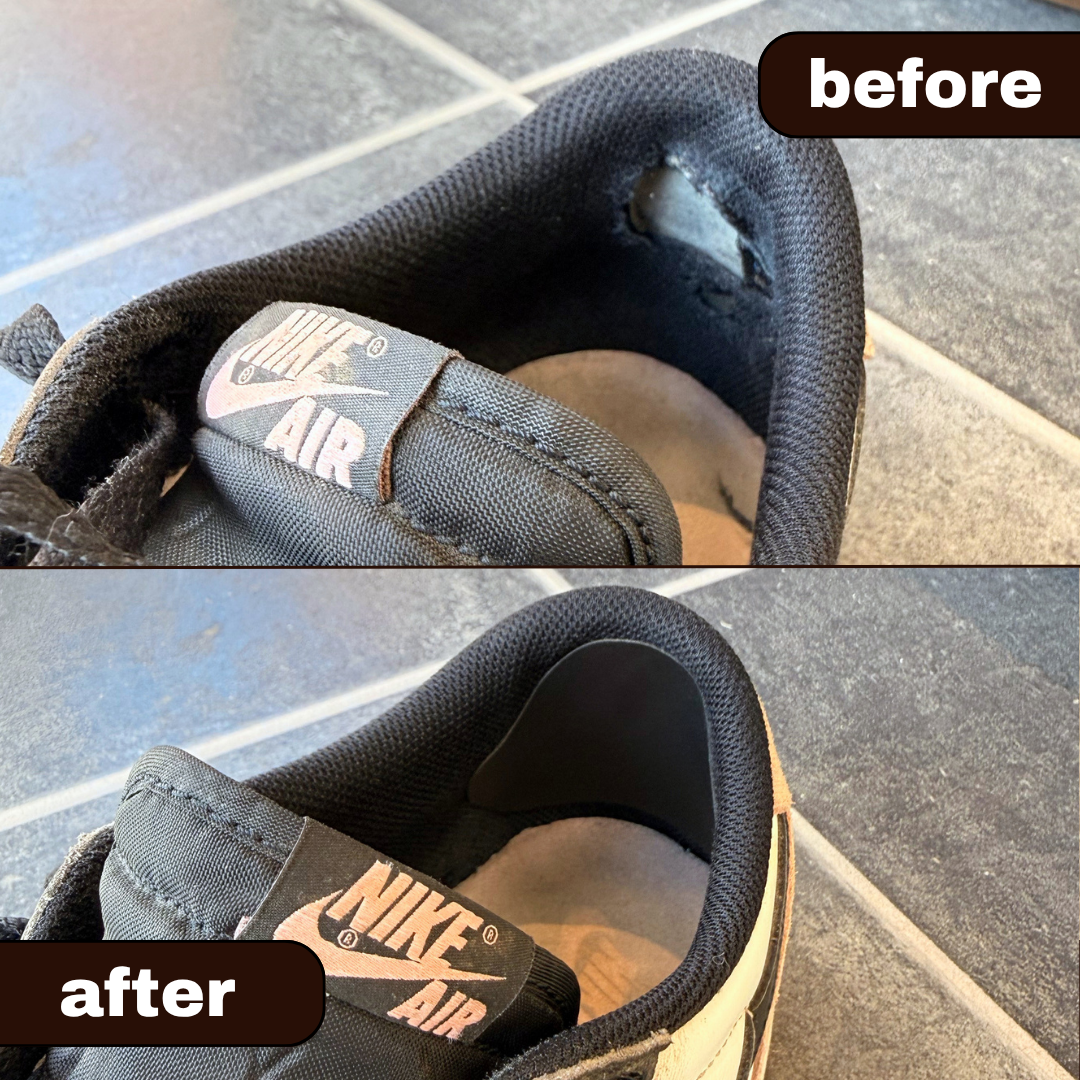 Heel cap repair