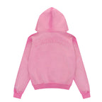 LUKAMACHAIN ​​Distressed Zip Hoodie Pink