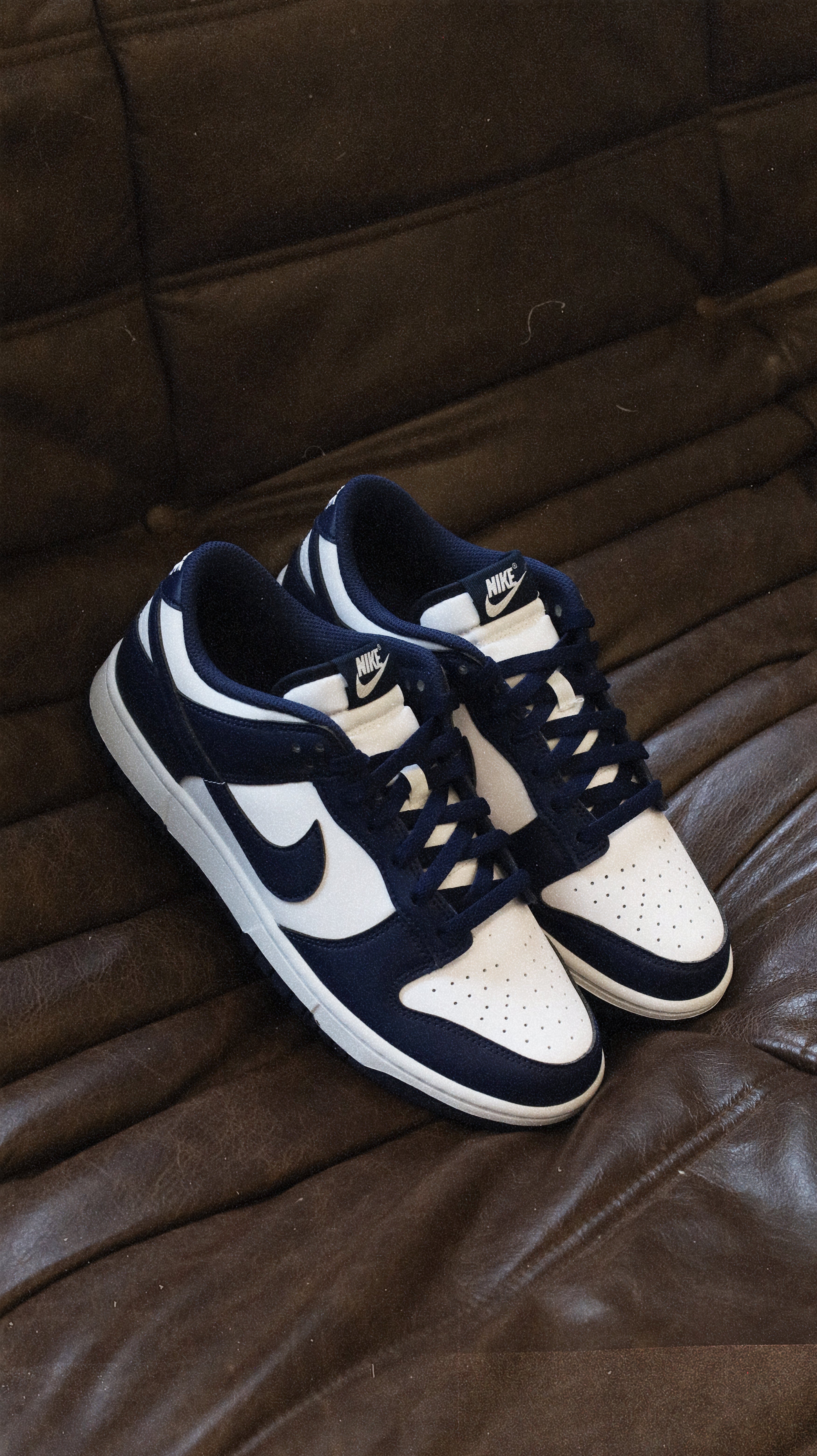 Nike Dunk Low White Midnight Navy